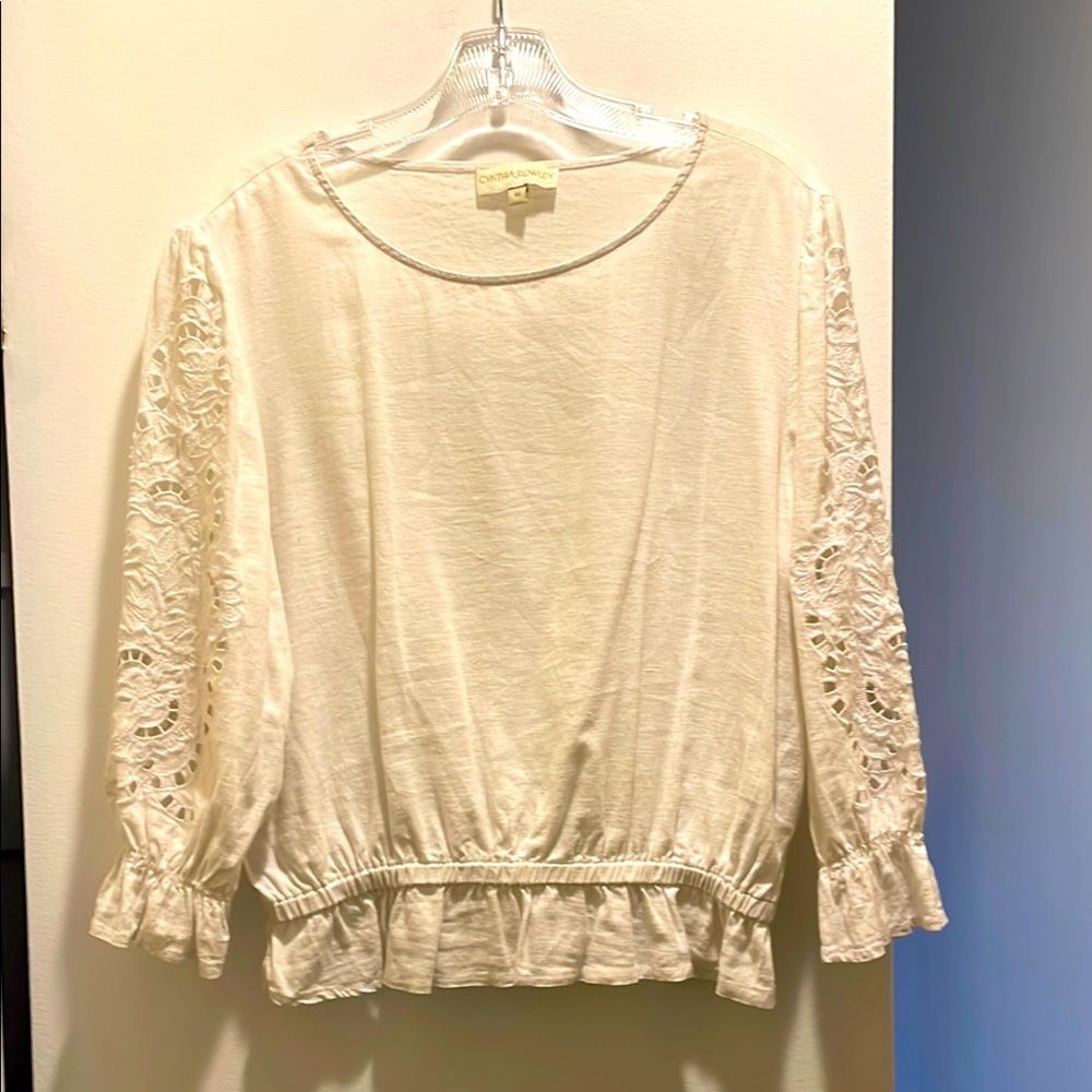 Cynthia Rowley White Linen blouse